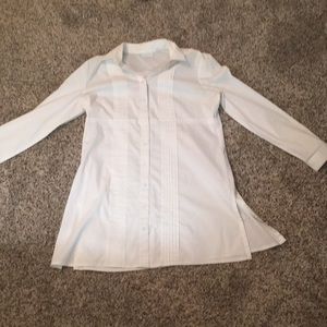 Long sleeve dress shirt White buttonup with collar
